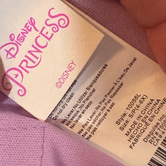 Disneys Rapunzel Costume, Size S (4-6X) - Picture 4 of 4